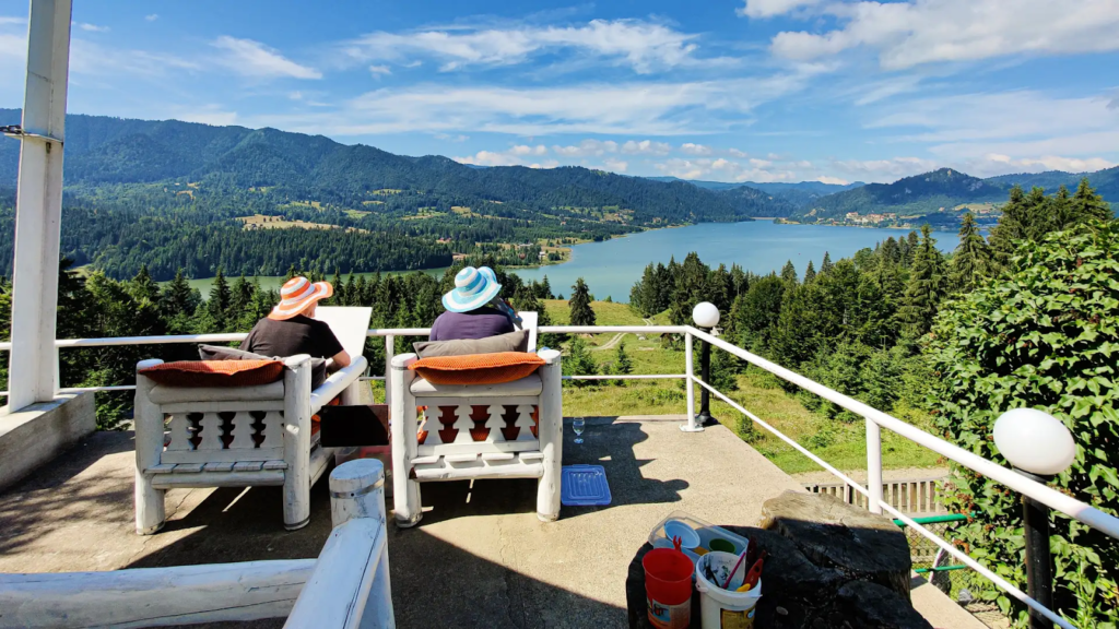 pictura la lacul colibita, barajul colibita