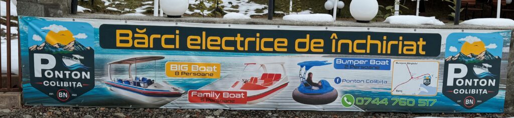 inchiriere barci electrice colibita