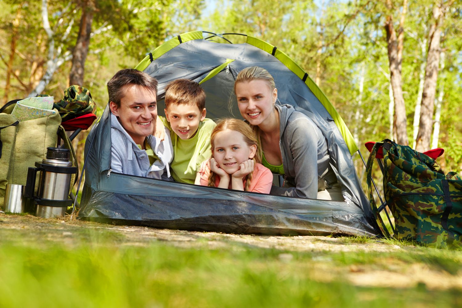 Family of travelers